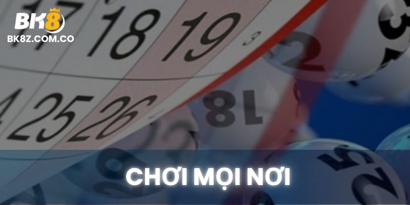 Người chơi theo dõi kết quả xổ số và đặt cược qua điện thoại tại BK8